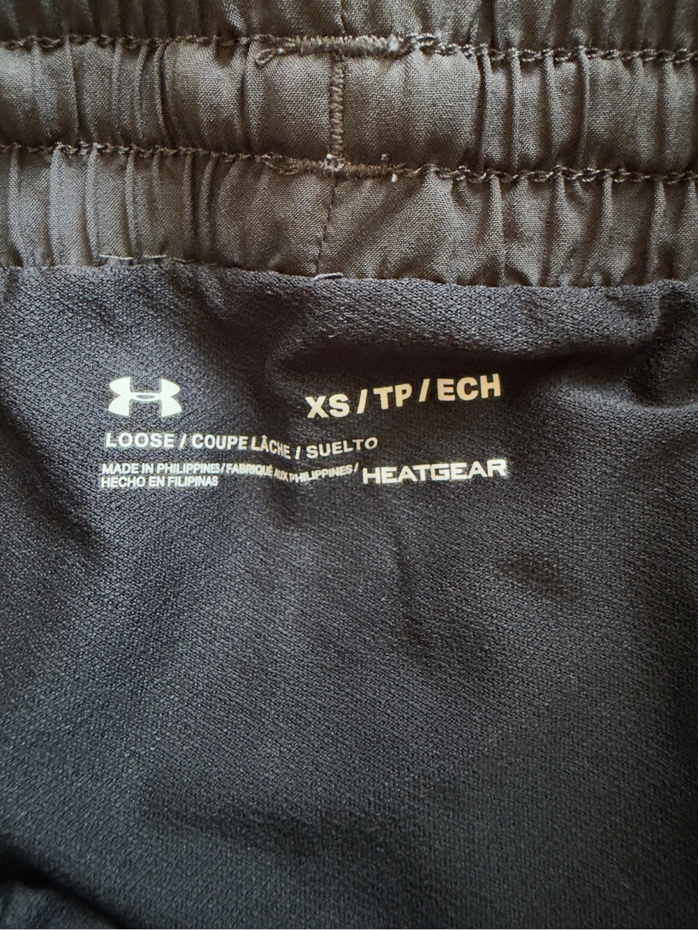 Under Armour Women's Dark Gray Athletic Shorts with Pockets - Picture 4 of 4